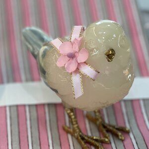 MacKenzie-Childs Milk Pink Bird